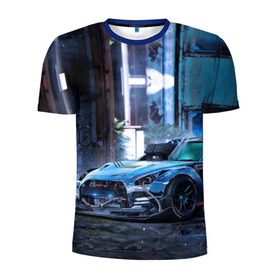 Мужская футболка 3D спортивная с принтом Nissan GTR R35 в Петрозаводске, 100% полиэстер с улучшенными характеристиками | приталенный силуэт, круглая горловина, широкие плечи, сужается к линии бедра | gtr | nismo | nissan | nissan gtr | r35 | гтр | низмо | ниссан