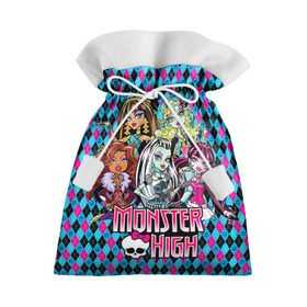 Подарочный 3D мешок с принтом Monster High в Петрозаводске, 100% полиэстер | Размер: 29*39 см | монстер хай