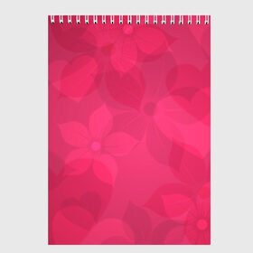Скетчбук с принтом Pink в Петрозаводске, 100% бумага
 | 48 листов, плотность листов — 100 г/м2, плотность картонной обложки — 250 г/м2. Листы скреплены сверху удобной пружинной спиралью | розовый