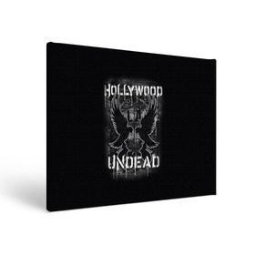Холст прямоугольный с принтом Hollywood Undead в Петрозаводске, 100% ПВХ |  | хип хоп