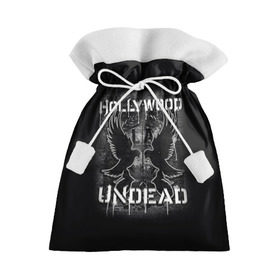Подарочный 3D мешок с принтом Hollywood Undead в Петрозаводске, 100% полиэстер | Размер: 29*39 см | Тематика изображения на принте: хип хоп