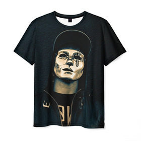 Мужская футболка 3D с принтом Hollywood Undead в Петрозаводске, 100% полиэфир | прямой крой, круглый вырез горловины, длина до линии бедер | хип хоп