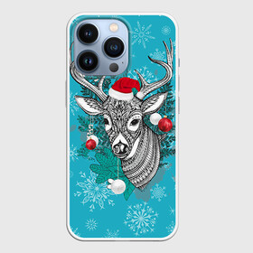 Чехол для iPhone 13 Pro с принтом Новогодний олень в Петрозаводске,  |  | 2016 | christmas | deer | год | новогодний | новый | олень | рождественский | с новым годом