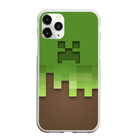 Чехол для iPhone 11 Pro матовый с принтом Minecraft edition в Петрозаводске, Силикон |  | creeper | minecraft