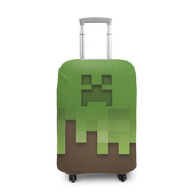 Чехол для чемодана 3D с принтом Minecraft edition в Петрозаводске, 86% полиэфир, 14% спандекс | двустороннее нанесение принта, прорези для ручек и колес | creeper | minecraft