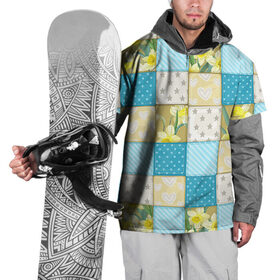 Накидка на куртку 3D с принтом Лоскутное шитьё в Петрозаводске, 100% полиэстер |  | лоскут | одежда | текстура | ткань | шитьё