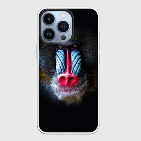 Чехол для iPhone 13 Pro с принтом Мандрил в Петрозаводске,  |  | Тематика изображения на принте: 2016 | год | мандрил | мартышка | новогодний | новый | обезьяна | обезьянка | подарок | с новым годом