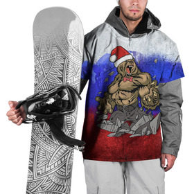 Накидка на куртку 3D с принтом Медведь в Петрозаводске, 100% полиэстер |  | 2016 | год | медведь | мишка | новогодний | новый | патриот | россия | русский | с новым годом | сила | флаг