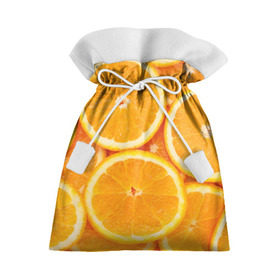 Подарочный 3D мешок с принтом Апельсинчик в Петрозаводске, 100% полиэстер | Размер: 29*39 см | orange | апельсин | фрукты