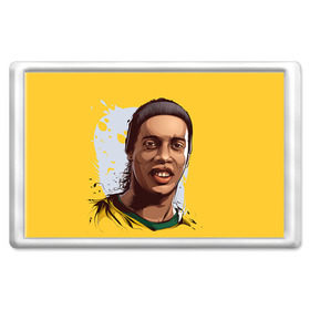 Магнит 45*70 с принтом Ronaldinho в Петрозаводске, Пластик | Размер: 78*52 мм; Размер печати: 70*45 | Тематика изображения на принте: football | ronaldinho | роналдиньо | футбол | футболист