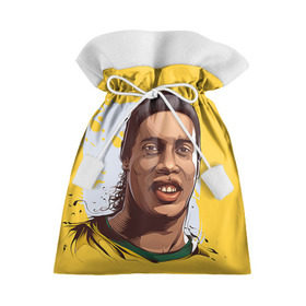 Подарочный 3D мешок с принтом Ronaldinho в Петрозаводске, 100% полиэстер | Размер: 29*39 см | Тематика изображения на принте: football | ronaldinho | роналдиньо | футбол | футболист