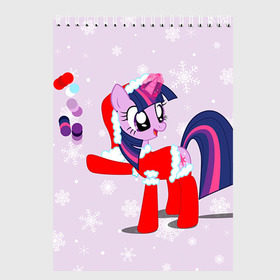 Скетчбук с принтом My Little Pony в Петрозаводске, 100% бумага
 | 48 листов, плотность листов — 100 г/м2, плотность картонной обложки — 250 г/м2. Листы скреплены сверху удобной пружинной спиралью | friendship is magic | mlp | my little pony | new year | pinky pie | swag | дружба   это чудо | мой маленький пони | новый год | пони | поняши | поняшки | с новым годом | сваг | свэг