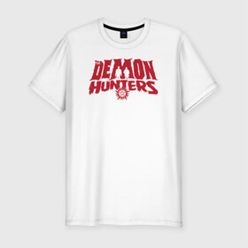 Мужская футболка премиум с принтом The Demon Hunters в Петрозаводске, 92% хлопок, 8% лайкра | приталенный силуэт, круглый вырез ворота, длина до линии бедра, короткий рукав | 