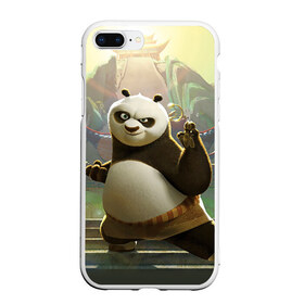 Чехол для iPhone 7Plus/8 Plus матовый с принтом Кунг фу панда в Петрозаводске, Силикон | Область печати: задняя сторона чехла, без боковых панелей | kung fu | kung fu panda | panda | кунг фу | кунг фу панда | кунгфу | панда. кунг фу | по