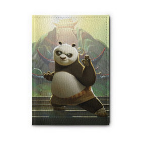Обложка для автодокументов с принтом Кунг фу панда в Петрозаводске, натуральная кожа |  размер 19,9*13 см; внутри 4 больших “конверта” для документов и один маленький отдел — туда идеально встанут права | kung fu | kung fu panda | panda | кунг фу | кунг фу панда | кунгфу | панда. кунг фу | по