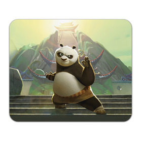 Коврик прямоугольный с принтом Кунг фу панда в Петрозаводске, натуральный каучук | размер 230 х 185 мм; запечатка лицевой стороны | Тематика изображения на принте: kung fu | kung fu panda | panda | кунг фу | кунг фу панда | кунгфу | панда. кунг фу | по
