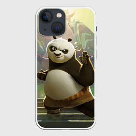 Чехол для iPhone 13 mini с принтом Кунг фу панда в Петрозаводске,  |  | Тематика изображения на принте: kung fu | kung fu panda | panda | кунг фу | кунг фу панда | кунгфу | панда. кунг фу | по