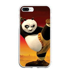 Чехол для iPhone 7Plus/8 Plus матовый с принтом Кунг фу панда в Петрозаводске, Силикон | Область печати: задняя сторона чехла, без боковых панелей | Тематика изображения на принте: kung fu | kung fu panda | panda | кунг фу | кунг фу панда | кунгфу | панда. кунг фу | по