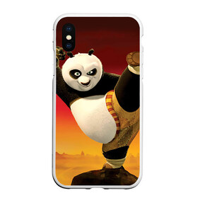 Чехол для iPhone XS Max матовый с принтом Кунг фу панда в Петрозаводске, Силикон | Область печати: задняя сторона чехла, без боковых панелей | Тематика изображения на принте: kung fu | kung fu panda | panda | кунг фу | кунг фу панда | кунгфу | панда. кунг фу | по