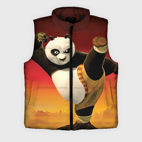Мужской жилет утепленный 3D с принтом Кунг фу панда в Петрозаводске,  |  | kung fu | kung fu panda | panda | кунг фу | кунг фу панда | кунгфу | панда. кунг фу | по