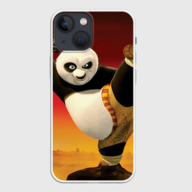 Чехол для iPhone 13 mini с принтом Кунг фу панда в Петрозаводске,  |  | Тематика изображения на принте: kung fu | kung fu panda | panda | кунг фу | кунг фу панда | кунгфу | панда. кунг фу | по