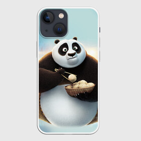 Чехол для iPhone 13 mini с принтом Кунг фу панда в Петрозаводске,  |  | Тематика изображения на принте: панда