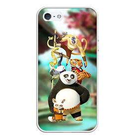Чехол для iPhone 5/5S матовый с принтом Кунг фу панда в Петрозаводске, Силикон | Область печати: задняя сторона чехла, без боковых панелей | kung fu | kung fu panda | panda | кунг фу | кунг фу панда | кунгфу | панда. кунг фу | по