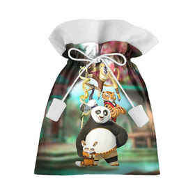 Подарочный 3D мешок с принтом Кунг фу панда в Петрозаводске, 100% полиэстер | Размер: 29*39 см | kung fu | kung fu panda | panda | кунг фу | кунг фу панда | кунгфу | панда. кунг фу | по