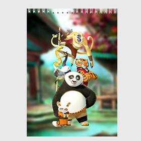 Скетчбук с принтом Кунг фу панда в Петрозаводске, 100% бумага
 | 48 листов, плотность листов — 100 г/м2, плотность картонной обложки — 250 г/м2. Листы скреплены сверху удобной пружинной спиралью | kung fu | kung fu panda | panda | кунг фу | кунг фу панда | кунгфу | панда. кунг фу | по