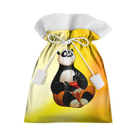 Подарочный 3D мешок с принтом Кунг фу панда в Петрозаводске, 100% полиэстер | Размер: 29*39 см | Тематика изображения на принте: kung fu | kung fu panda | panda | кунг фу | кунг фу панда | кунгфу | панда. кунг фу | по