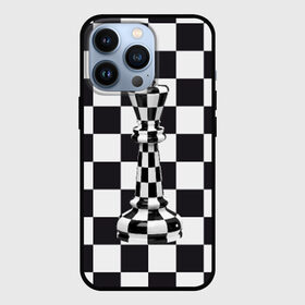 Чехол для iPhone 13 Pro с принтом Ферзь в Петрозаводске,  |  | клетки | ферзь | шахматная доска | шахматы
