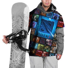 Накидка на куртку 3D с принтом Dota 2 коллаж логотип в Петрозаводске, 100% полиэстер |  | Тематика изображения на принте: dota 2 коллаж | девушки | игра | логотип | монстры
