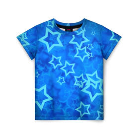 Детская футболка 3D с принтом Звезды в Петрозаводске, 100% гипоаллергенный полиэфир | прямой крой, круглый вырез горловины, длина до линии бедер, чуть спущенное плечо, ткань немного тянется | звезды | орнамент | сние