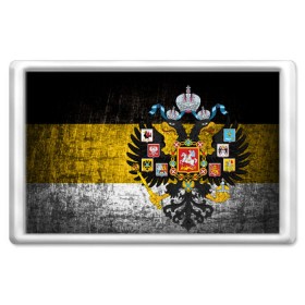 Магнит 45*70 с принтом Имперский флаг в Петрозаводске, Пластик | Размер: 78*52 мм; Размер печати: 70*45 | Тематика изображения на принте: русь