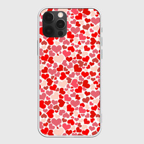 Чехол для iPhone 12 Pro Max с принтом Сердца любовь орнамент праз в Петрозаводске, Силикон |  | Тематика изображения на принте: любовь | орнамент | праздник | сердца