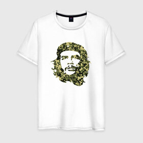 Мужская футболка хлопок с принтом Che Guevara camo в Петрозаводске, 100% хлопок | прямой крой, круглый вырез горловины, длина до линии бедер, слегка спущенное плечо. | 