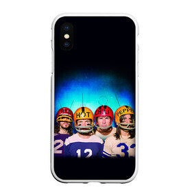 Чехол для iPhone XS Max матовый с принтом Red Hot Chili Peppers в Петрозаводске, Силикон | Область печати: задняя сторона чехла, без боковых панелей | chili | heavy | hot | metal | peppers | red | rhcp | rock | trash | кидис | метал | рок | хеви | энтони