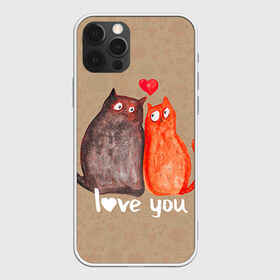 Чехол для iPhone 12 Pro Max с принтом Влюбленные котики в Петрозаводске, Силикон |  | Тематика изображения на принте: 14 февраля | bear | love | teddy | валентин | влюбленный | киска | кот | котик | любовь | милый | рисунок | сердечко | сердце