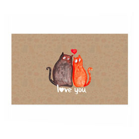 Бумага для упаковки 3D с принтом Влюбленные котики в Петрозаводске, пластик и полированная сталь | круглая форма, металлическое крепление в виде кольца | Тематика изображения на принте: 14 февраля | bear | love | teddy | валентин | влюбленный | киска | кот | котик | любовь | милый | рисунок | сердечко | сердце
