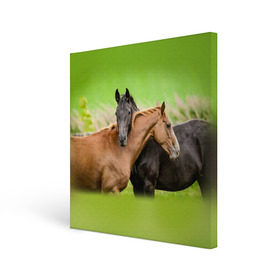 Холст квадратный с принтом Лошади 2 в Петрозаводске, 100% ПВХ |  | horse | horseshoe | акварель | головалошади | грива | единорог | жеребец | животные | конь | лошадь | лошадьскрыльями | подкова | природа | рисуноккрасками
