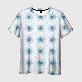 Мужская футболка 3D с принтом Кружево в Петрозаводске, 100% полиэфир | прямой крой, круглый вырез горловины, длина до линии бедер | 