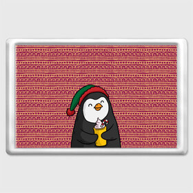 Магнит 45*70 с принтом Пингвиня в Петрозаводске, Пластик | Размер: 78*52 мм; Размер печати: 70*45 | Тематика изображения на принте: пингвин