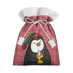 Подарочный 3D мешок с принтом Пингвиня в Петрозаводске, 100% полиэстер | Размер: 29*39 см | пингвин
