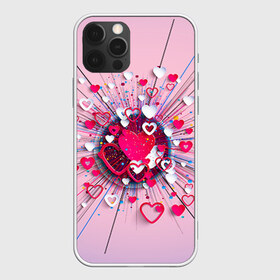 Чехол для iPhone 12 Pro Max с принтом Heart heart heart в Петрозаводске, Силикон |  | 14 февраля | love | влюбленный | любовь | рисунок | сердечки | сердечко | сердце