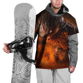 Накидка на куртку 3D с принтом Doom imp в Петрозаводске, 100% полиэстер |  | doom | game | гибель | дум | игра | игры | обреченность | шутер
