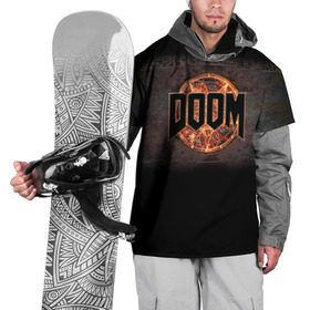 Накидка на куртку 3D с принтом Doom в Петрозаводске, 100% полиэстер |  | doom | game | гибель | дум | игра | игры | обреченность | шутер