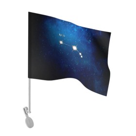Флаг для автомобиля с принтом Овен в Петрозаводске, 100% полиэстер | Размер: 30*21 см | звезда | звезды | знак зодиака | космос | овен | созвездие