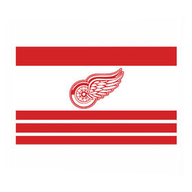 Бумага для упаковки 3D с принтом Detroit Red Wings в Петрозаводске, пластик и полированная сталь | круглая форма, металлическое крепление в виде кольца | detroit red wings | hockey | nhl | нхл | спорт | хоккей