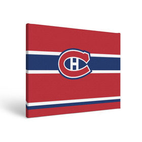 Холст прямоугольный с принтом Montreal Canadiens в Петрозаводске, 100% ПВХ |  | hockey | montreal canadien | nhl | нхл | спорт | хоккей