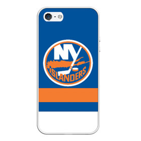 Чехол для iPhone 5/5S матовый с принтом New York Islanders в Петрозаводске, Силикон | Область печати: задняя сторона чехла, без боковых панелей | hockey | new york islander | nhl | нхл | спорт | хоккей